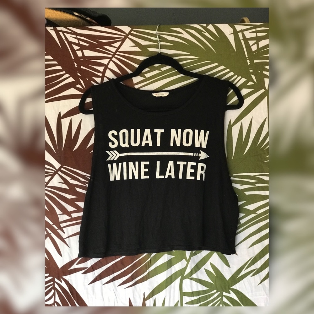Crop top muscle tank top